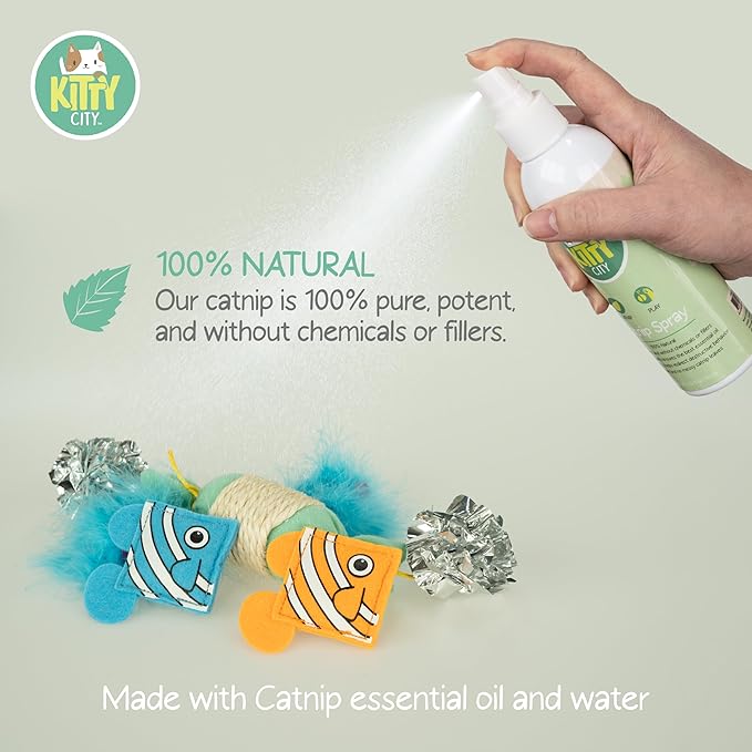 Kitty City Cat Premium Natural Catnip Collection, Spray