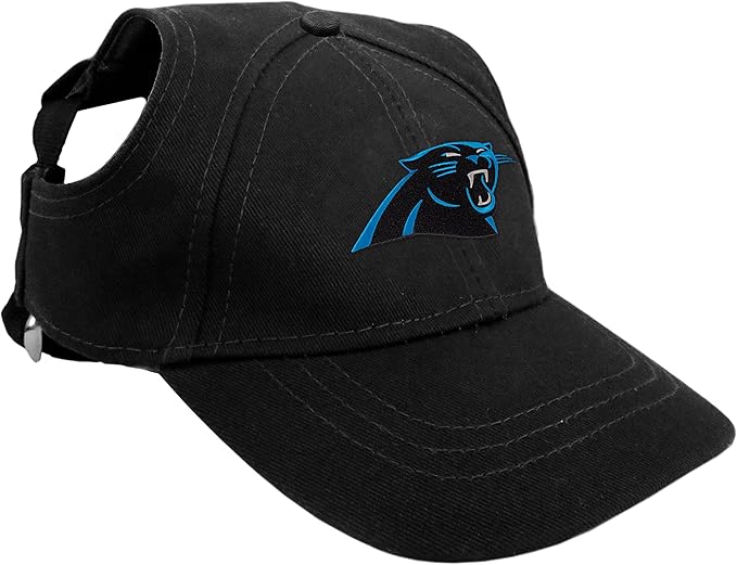 Littlearth NFL Carolina Panthers Pet Baseball Hat, Team Color, Medium