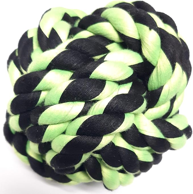 Multipet International 29002 Medium Nuts For Knots Dog Toy - Assorted Colors - Pack of 3