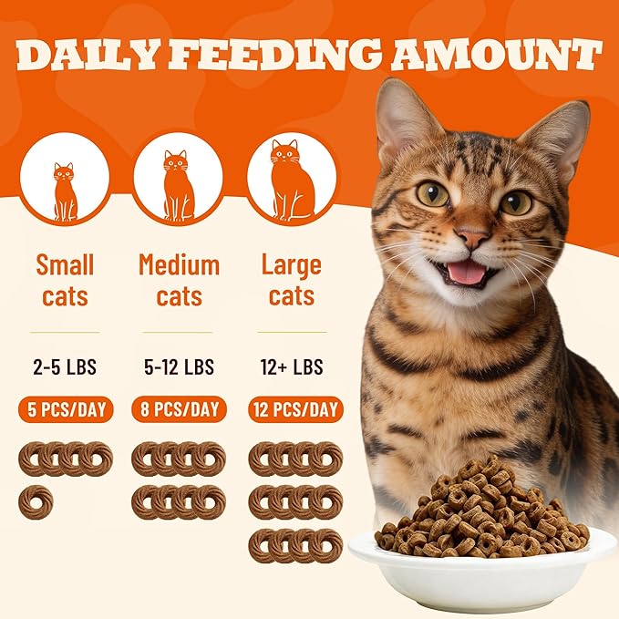 Crunchy Chicken Cat Treats – Healthy Biscuits with Chicken Liver, Salmon Oil, Vitamin C - Dental Care & Training Snacks for Indoor Cats (9 oz)