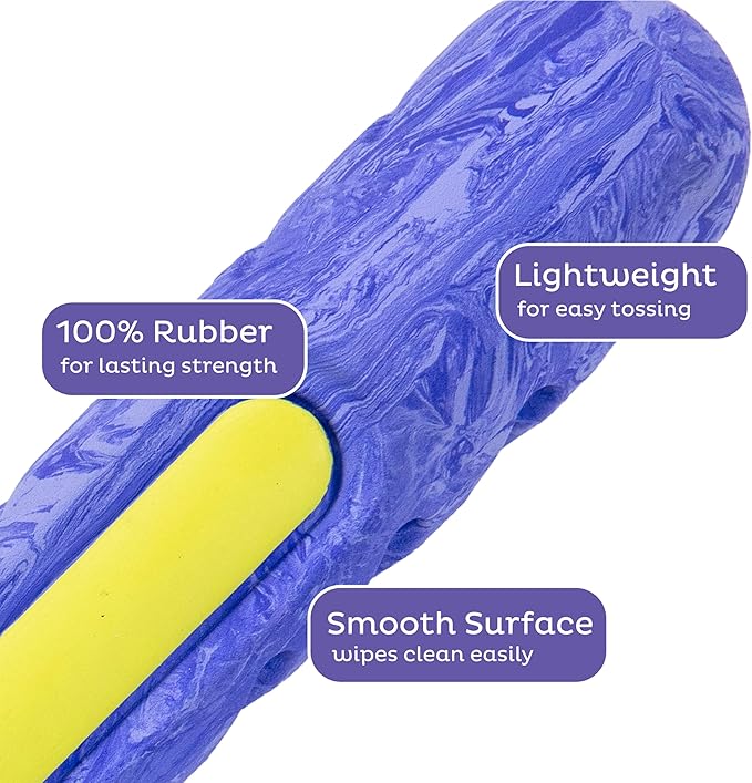 Outward Hound FlyFetch Stick Dog Toy, Durable Natural Rubber, Lightweight, All Breeds, 10.4"