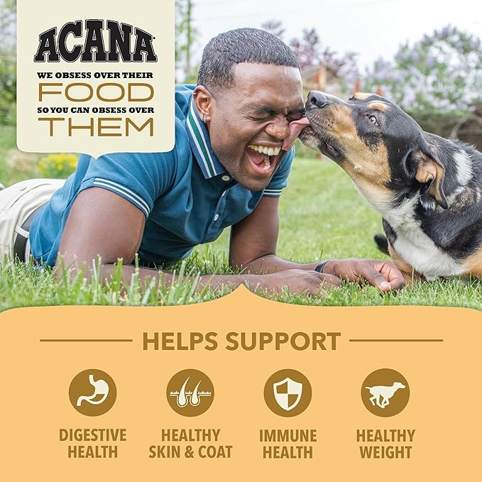 ACANA Wholesome Grains Dry Dog Food Free-Run Poultry & Grains Recipe 32lb Bag