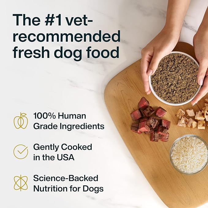 Just Food For Dogs Vet RX Frozen Fresh Prescription Dog Food, Human Grade, Vet Recommended Fresh Pet Meal or Toppers, Limited Ingredient, Prescription Diet, Critical Care Support 18 oz - 21 Pack
