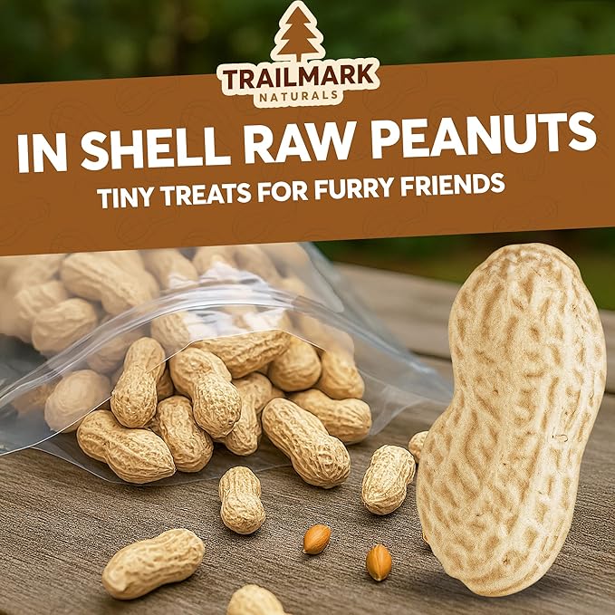 25 LB - Raw Peanuts For Squirrels, Raw In Shell Peanuts For Birds and Wildlife- Squirrel Food, Wild Bird Seed - Grown in The USA