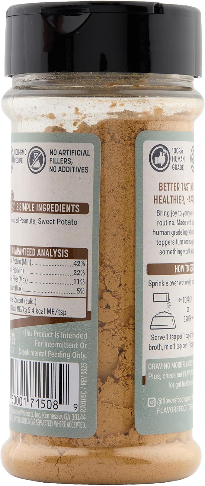 BEAUMONT BASICS Flavors Food Topper for Dogs, Peanut Butter Recipe, 3.1-Ounce