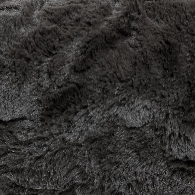 Best Friends by Sheri The Original Calming Donut Dog Bed for Small Dogs up to 25 lbs, Lux Faux Fur, Mink Dark Gray, 23" x 23"