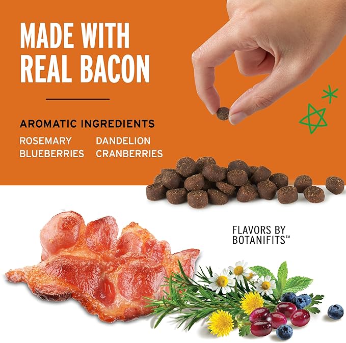 Pet Botanics Training Rewards Mini Treats For Dogs, Bacon, 4 Oz.