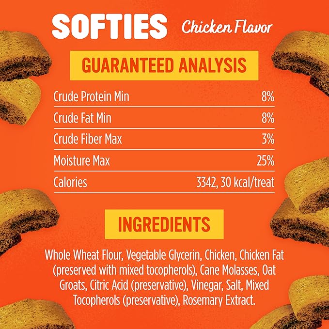 Blue Dog Bakery Softies, Soft & Chewy Chicken Dog Treats, Medium Size, Healthy Treats, All Natural Ingredients, 20 oz (Pack of 1)