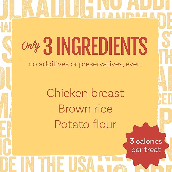 Polkadog Chicken Littles Crunchy Training Bits - All Natural, Limited Ingredient, Premium Training Treats for Dogs. Great for Allergies, Handcrafted in USA - 7oz (1pk)