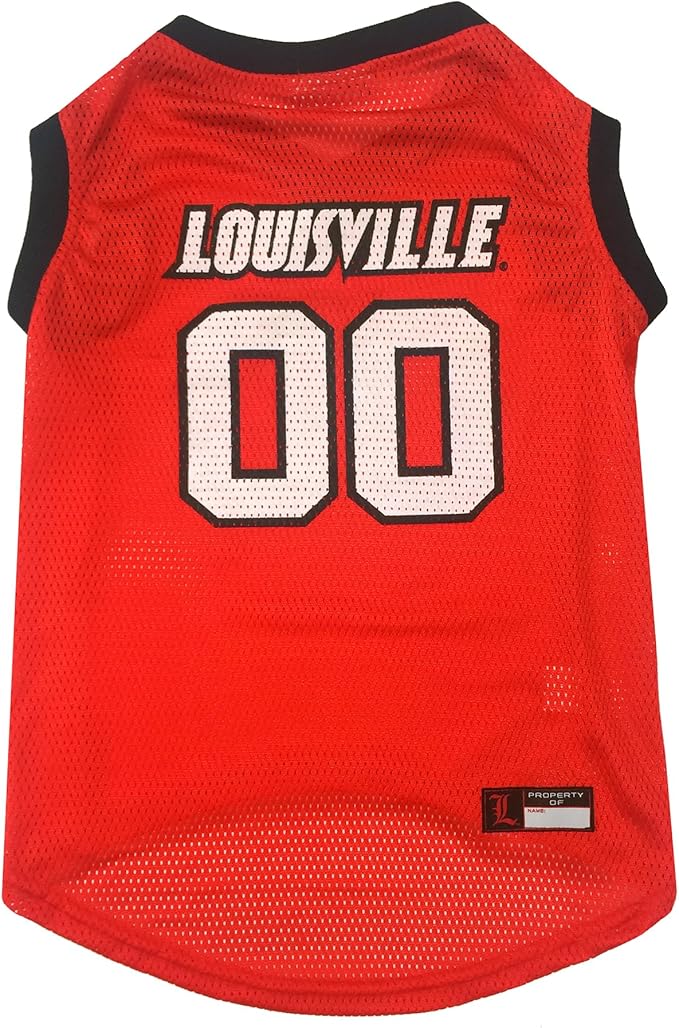 NCAA Basketball Pet Jersey LOUISVILLE CARDINALS Dog Jersey, X-Small