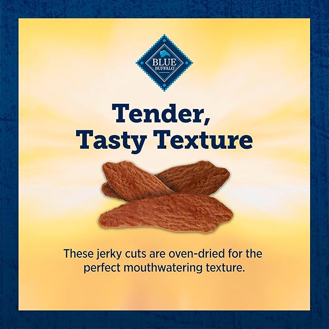 Blue Buffalo True Chews Premium Jerky Cuts Dog Treats, Made in the USA with Natural Ingredients, Beef, 20-oz Bag