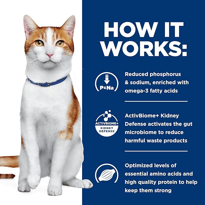 Hill's Prescription Diet k/d Kidney Care Wet Cat Food, Vegetable & Tuna Stew, 2.9 oz. Cans, 24-Pack