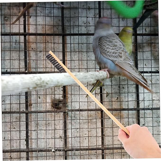 POPETPOP 2pcs Bird Cage Cleaner Brush Pet Hair Cleaner Brush Rabbit Cleaning Supplies