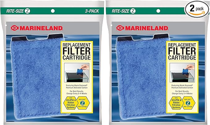 Marineland Eclipse Replacement Filter Cartridges, For Aquarium Filtration (Pack of 2)