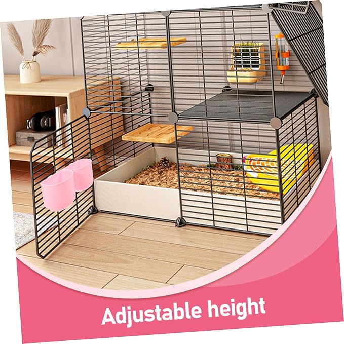 GALPADA Hanging Pet Bowl Multi-Purpose Dog Cat Feeder Detachable Crate Water Bowl Bird Cage Food for Parrot