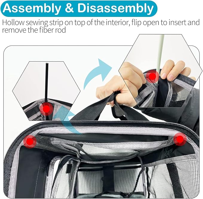 Wakytu Airline Approved Pet Carrier, TSA Approved Soft Sided Travel Bag for Small Dogs and Cats, 5 Mesh Windows & Padded Shoulder Strap for Plane Underseat, 17.7"x11"x8.3"