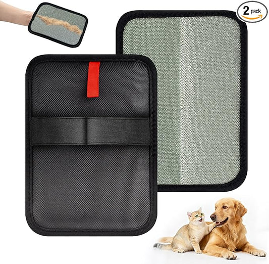 2 Pcs Newly Upgraded Electrostatic Pet Hair Removal Glove,Magic Brush Pet Hair Remover for Cats & Dogs,Reusable Pet Hair Remover Gloves for Couch Carpet Car Seat Laundry