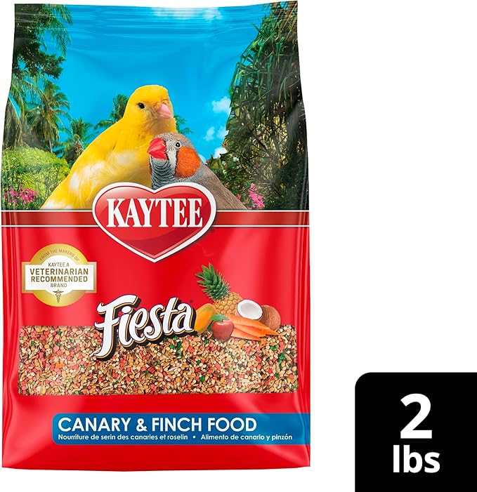 Kaytee Fiesta Max Premier Bird Food For Canaries And Finches, 2-Pound Bag