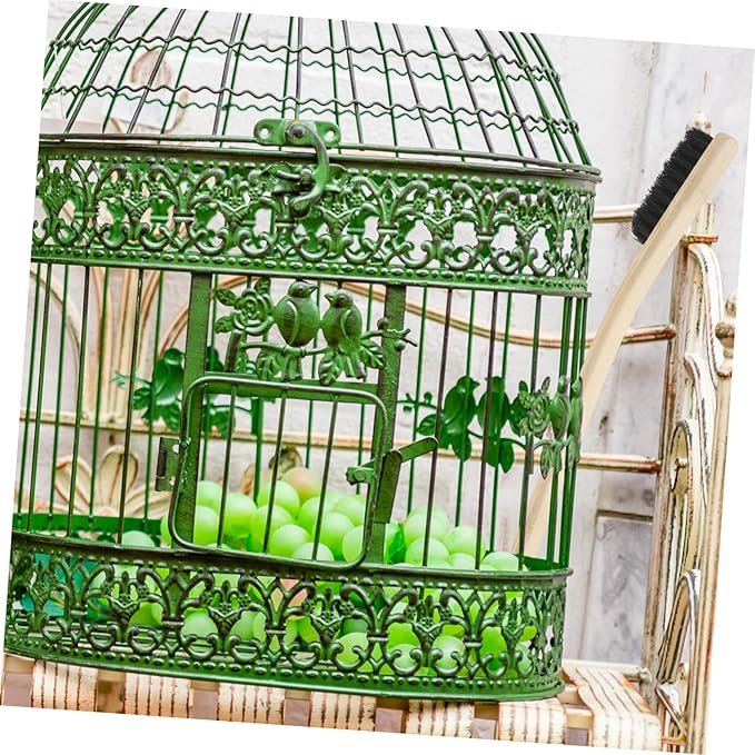 3pcs Bird Cage Cleaning Brush Wooden Handle Gentle Soft Bristles for Parrot Cage Maintenance Portable and Multi-Purpose Pet Cleaning Tool