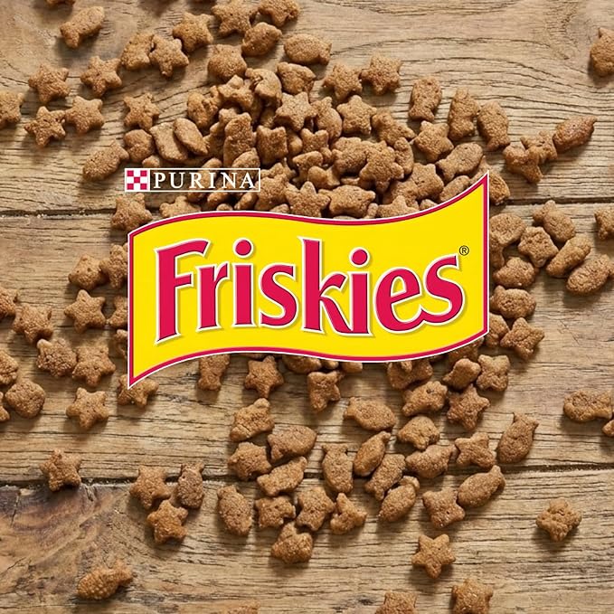 Purina Friskies Party Mix Crunch Beachside Cat Treats, Seafood Flavors (Ocean Whitefish, Shrimp, Crab & Tuna), Crunchy Cat Snacks, 30 oz (1.25 lb)