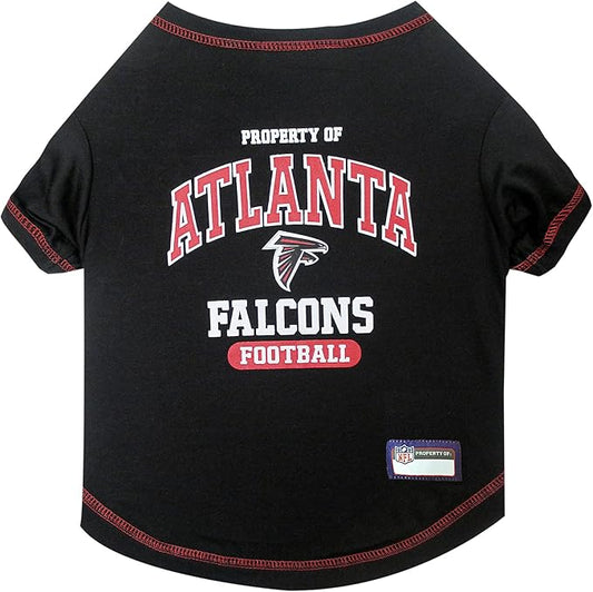 NFL Atlanta Falcons Dog T-Shirt for Pets, Size X-Small. Officially Licensed Pet Shirt with Team Logo, Soft Stretchable Comfort Fit Apparel for Dogs & Cats
