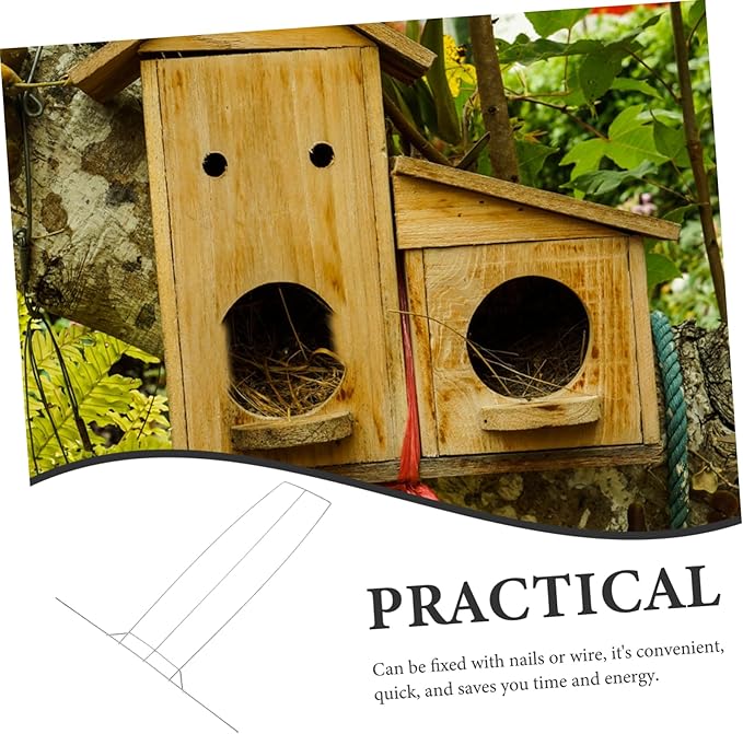 Sosoport 4pcs Racing Pigeon Birds House Door Bird Cage Door Sturdy Iron Frame Safe Pigeon Entrance