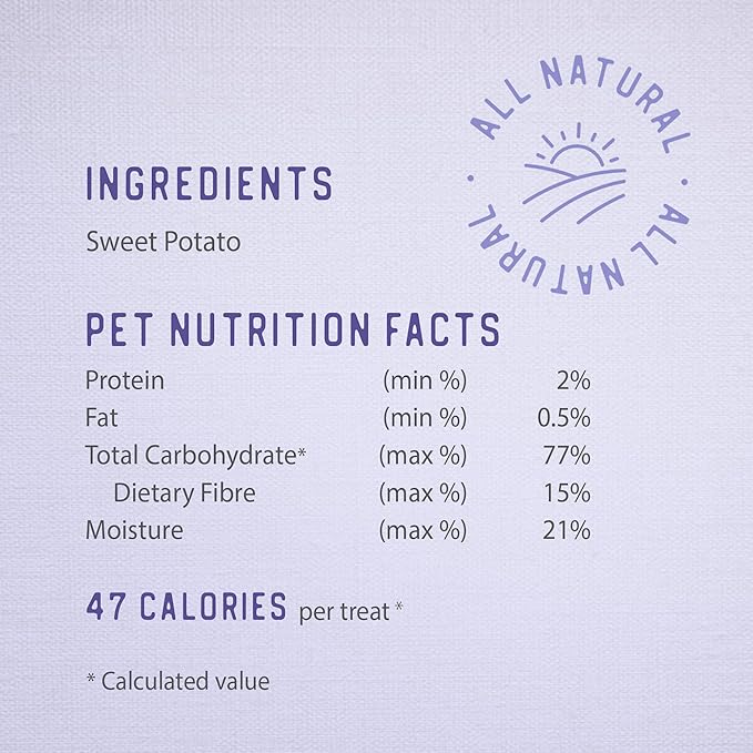 Caledon Farms Value Pack Sweet Potato Chews Dog Treats 28oz/795G