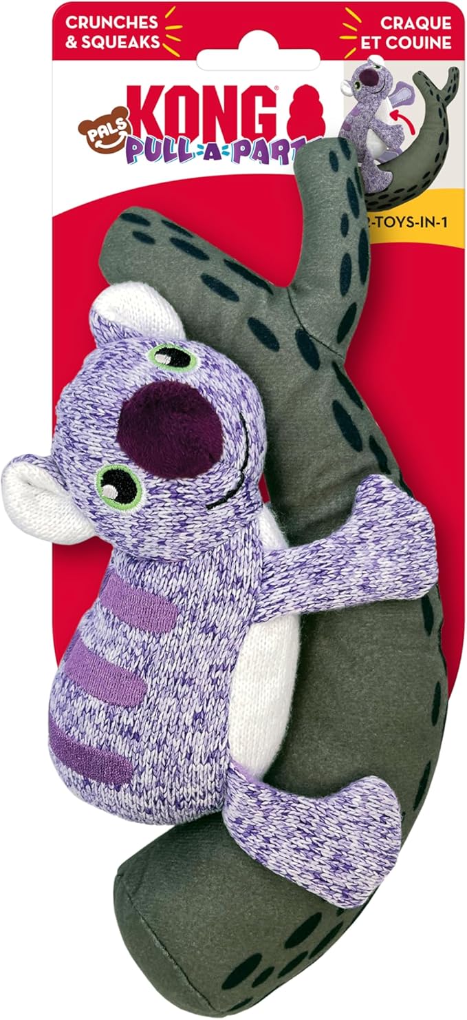 KONG Pull-A-Partz Pals 2 Toys in 1 Dog Toy (Koala)