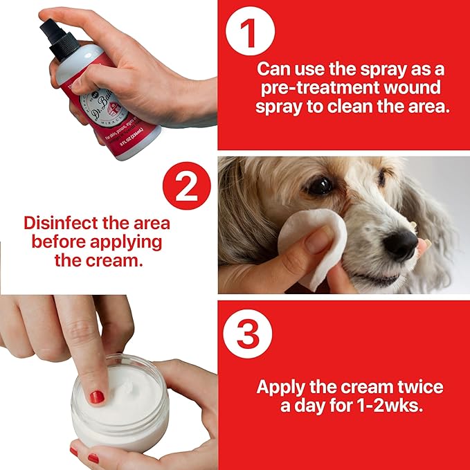 Dr. Bailey's Miracle Cream - 4 OZ Topical Ointment | Hot Spot Treatment for Dogs, Cats, Animals | Dog Skin Irritation Treatment | Animal Wound Care
