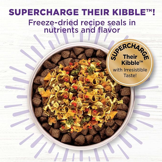 Wellness Bowl Boosters Digestive Health Dog Food Topper with Freeze Dried Pieces for Small, Medium, and Large Breeds, Sensitive Stomach, Grain Free, Natural, Chicken Recipe, 4 oz Bag