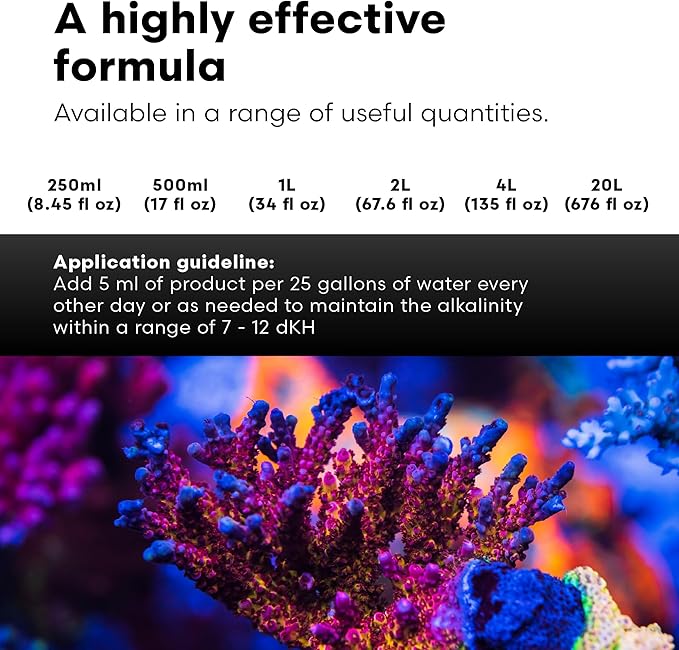 Brightwell Aquatics - Reef Code B - Balanced Calcium & Alkalinity System Water Conditioner - for All Saltwater Marine Fish & Reef Fish Tanks - Aquarium Water Treatments, 33.8 fl oz