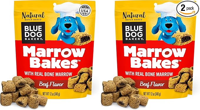 Blue Dog Marrow Bakes | Non GMO | 12oz 340g (Pack of 2)