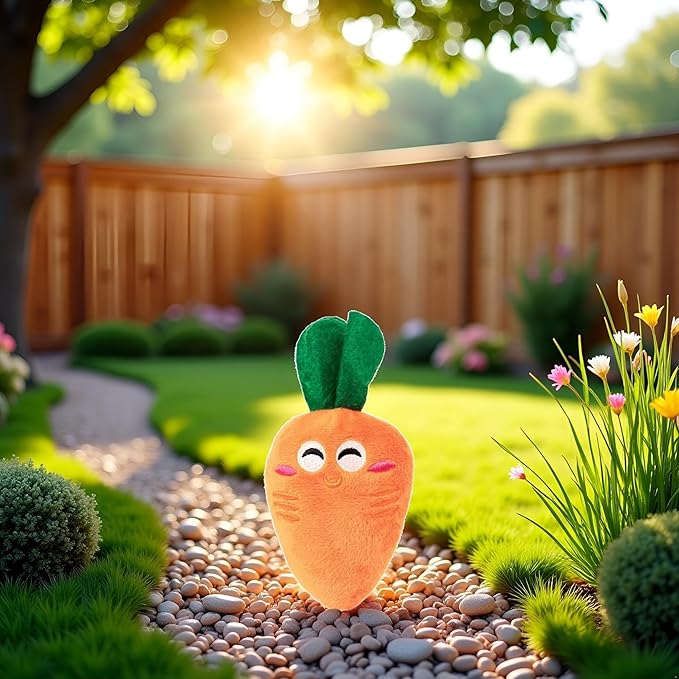 1Pc Orange Soft Dog Toys Cute Carrot Chew Squeaker Sound Pet Puppy Supplies Dog and Cat Toys with Multi-Squeaks,Dogs Squeak Toys,Pet Toys