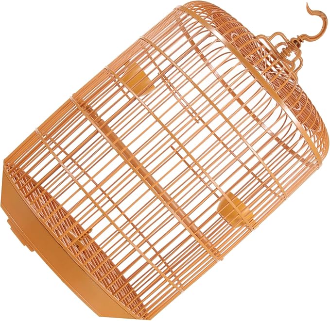 Luxshiny Hanging Plastic Bird Cage for Small Pets Capacity Secure Design Versatile Use Durable Craftsmanship Suitable for Parakeets Lovebirds Finches and Small Animals