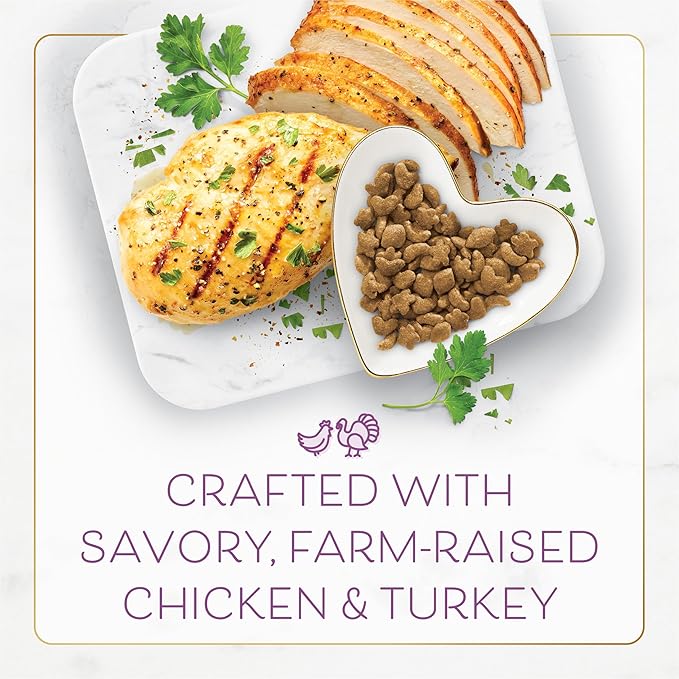 Purina Fancy Feast Dry Cat Food with Savory Farm-Raised Chicken and Turkey - (Pack of 4) 16 oz. Bags