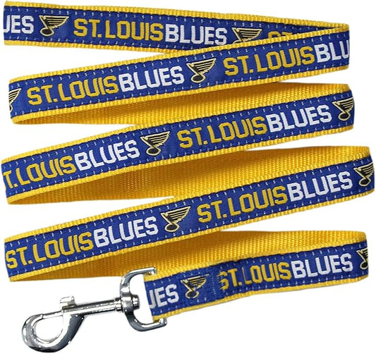 Pets First NHL ST.Louis Blues Leash for Dogs & Cats, Large. - Walk Cute & Stylish! The Ultimate Hockey Fan Leash!, 6 ft Long x 1 in Width, BLU-3031-LG