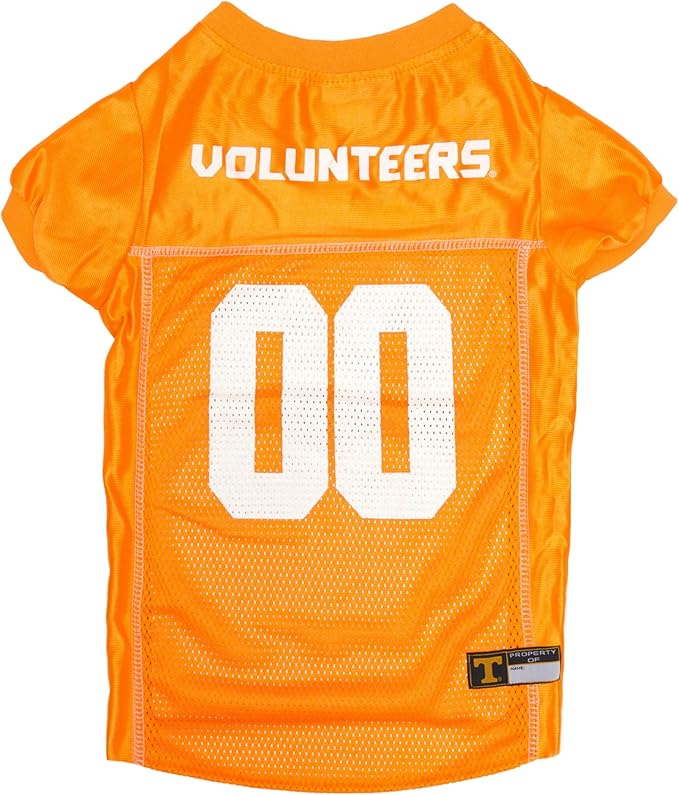Pets First NCAA TENNESSEE VOLUNTEERS DOG Jersey, Large. BEST Football/Basketball Pet Outfit for the die-hard fans of the TENNESSEE VOLUNTEERS College Sports Team. (TN-4006-LG)