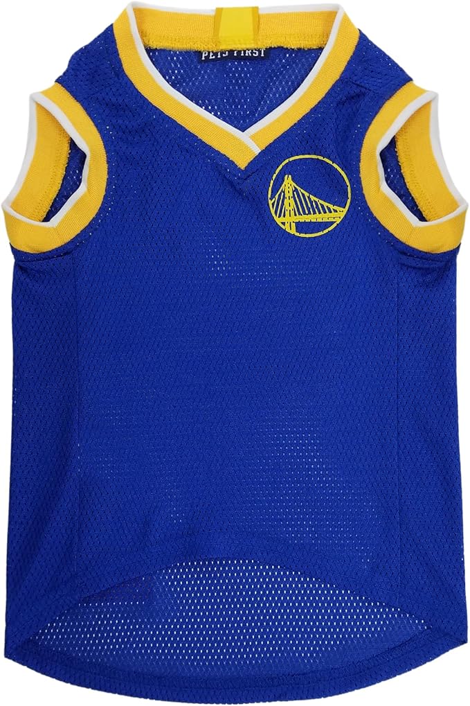 Pets First NBA GOLDEN STATE WARRIORS DOG Jersey, Small - Tank Top Basketball Pet Jersey