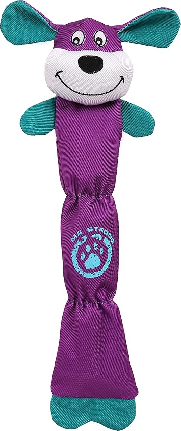 Pet Life ® 'Animated Bear' Extra-Long Dura-Chew Nylon Floating and Multiple-Squeaking Plush Chew Dog Toy