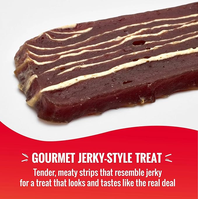 Good’n’Tasty Protein Strips Variety Pack, 12 oz, High-Protein Dog Treat with Real Chicken Or Duck and Savory Beef Sirloin, Jerky-Style Chew with No Added Artificial Preservatives, Flavors Or Colors