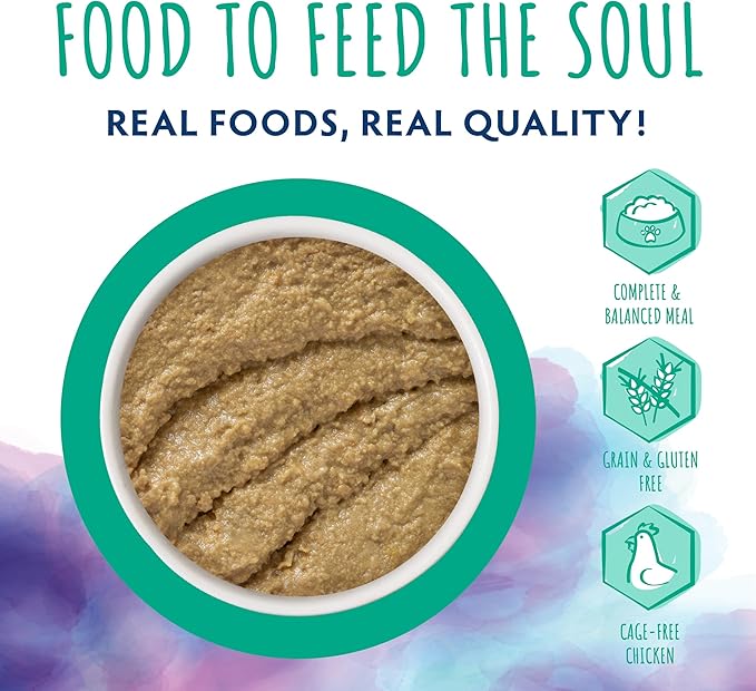 Soulistic Paté, Chicken and Turkey Dinner in a Hydrating Purée, 2.8oz Can, Pack of 12