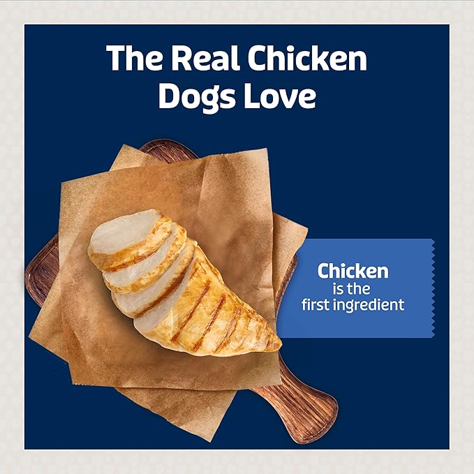 Blue Buffalo Jumbo Bits, Soft & Chewy Anytime Treats, Chicken Recipe, Natural Dog Treats Mineral Enhanced for Flavor, 11 oz. Bag