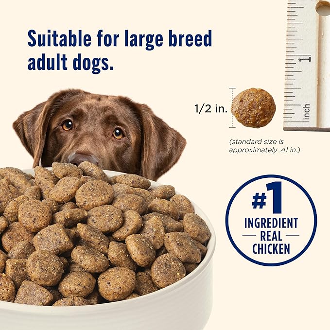 Nutrish Large Breed Real Chicken, Pea, Brown Rice & Carrot Recipe Whole Health Blend Dry Dog Food, 28 lb. Bag (Rachael Ray)