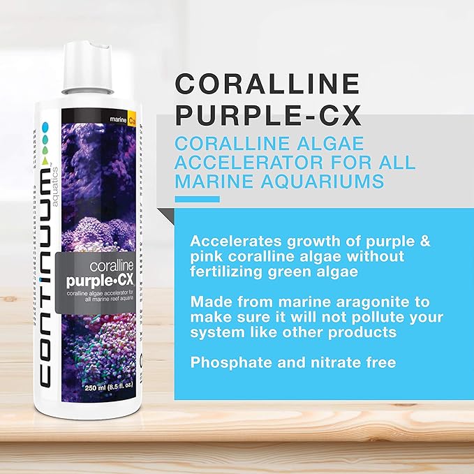 Continuum Aquatics ACO30676 Coralline Purple for Aquarium, 16.9-Ounce (QPCX500), 500-ml