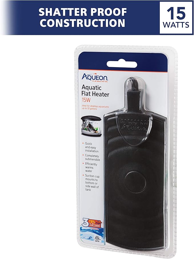 Aqueon Submersible Aquatic Flat Heater 15 Watts