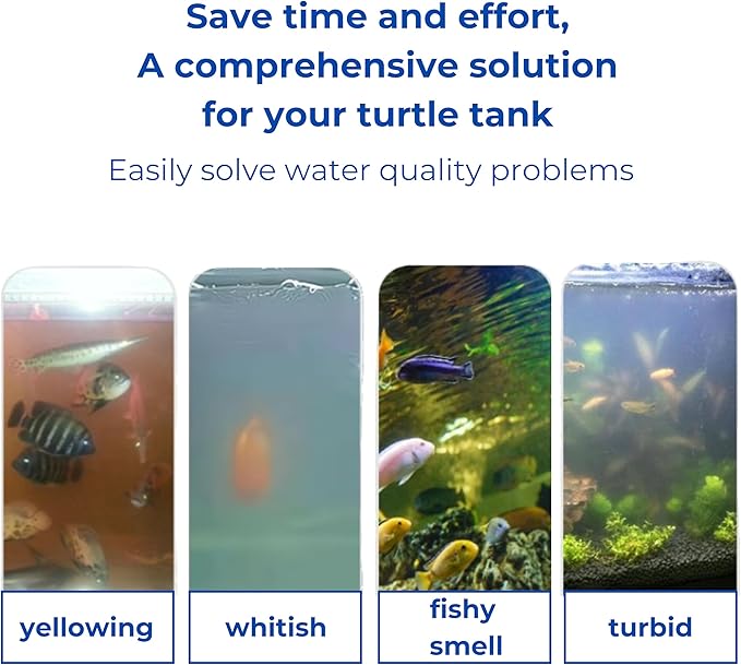 2 Packs Turtle Feeding Ring with Suction Cup and Nitrifying Balls Fish Food Holder Aquatic Toys for Turtles Tortoise Goldfish Guppy Koi Puffer Turtle Tank Accessories (Square & Circle)