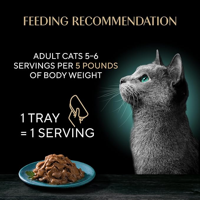 Sheba Perfect Portions Grilled in Savory Sauce Adult Wet Cat Food with Tender Tuna in Gravy, 2.64 oz. Twin-Pack Trays, 24 Count, 48 Servings