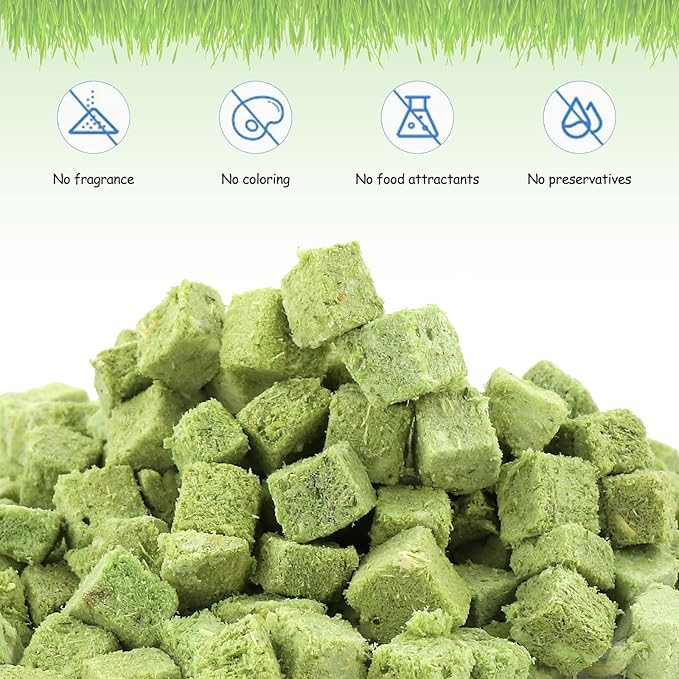 120g Cat Grass Treats for Indoor Cats, Freezed Dried Cat Grass Teething Stick Snacks for Cats, Edible Feline Chew Toys for Hairball Control and Oral Health