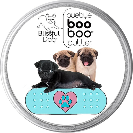 The Blissful Dog 4 oz TIN Pug Booboo Butter
