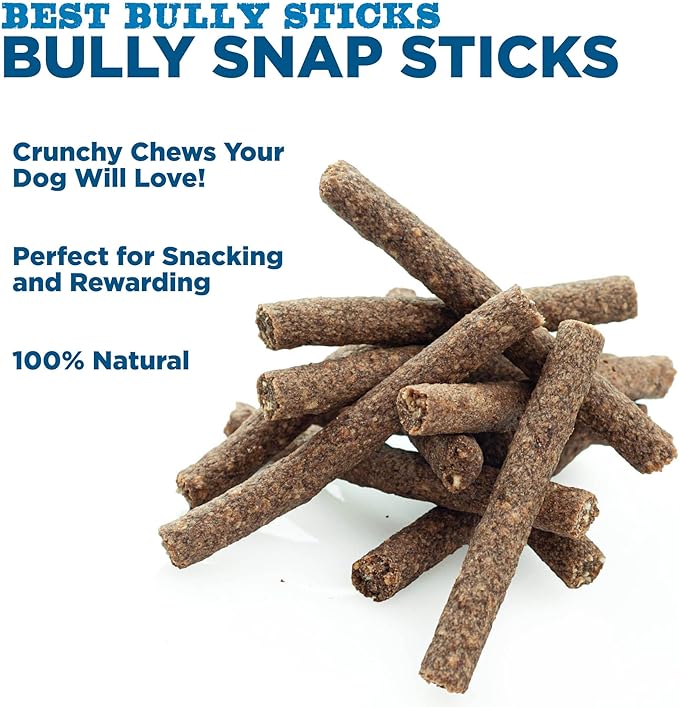 Premium Real Beef Snap Sticks - 12 Count (Pack of 1) - 100% Natural, No Additives, USA Packed, Easy to Digest, Rawhide-Free, High Protein, Great for Puppy Training